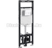 Система инсталляции для унитазов Wasserkraft Alme 15TLT.010.ME.BN03 с кнопкой смыва никель