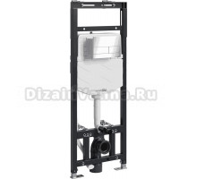 Система инсталляции для унитазов Wasserkraft Alme 15TLT.010.ME.BN04 с кнопкой смыва никель