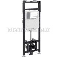 Система инсталляции для унитазов Wasserkraft Alme 15TLT.010.ME.CH03 с кнопкой смыва хром