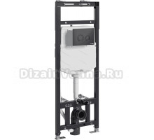 Система инсталляции для унитазов Wasserkraft Alme 15TLT.010.ME.MB01 с кнопкой смыва матовой черной