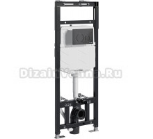 Система инсталляции для унитазов Wasserkraft Alme 15TLT.010.ME.MB02 с кнопкой смыва матовой черной