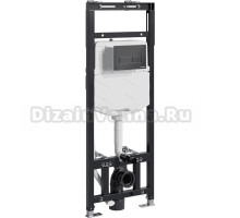 Система инсталляции для унитазов Wasserkraft Alme 15TLT.010.ME.MB03 с кнопкой смыва матовой черной