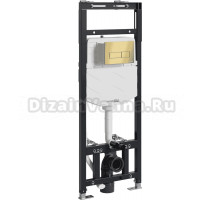 Система инсталляции для унитазов Wasserkraft Alme 15TLT.010.ME.MG03 с кнопкой смыва матовое золото