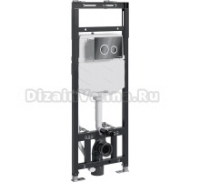 Система инсталляции для унитазов Wasserkraft Alme 15TLT.010.ME.PB01 с кнопкой смыва черной