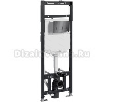 Система инсталляции для унитазов Wasserkraft Alme 15TLT.010.ME.PB03 с кнопкой смыва черной