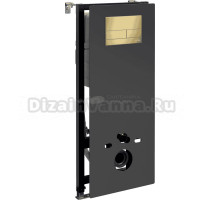 Система инсталляции для унитазов Wasserkraft Abens 20TLT.010.ME.BL.MG04 с кнопкой смыва матовое золото