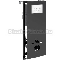 Система инсталляции для унитазов Wasserkraft Abens 20TLT.010.ME.BL.WH01 с кнопкой смыва белой