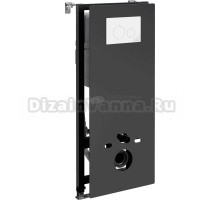 Система инсталляции для унитазов Wasserkraft Abens 20TLT.010.ME.BL.WH02 с кнопкой смыва белой