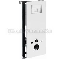 Система инсталляции для унитазов Wasserkraft Abens 20TLT.010.ME.WH.CH04 с кнопкой смыва хром