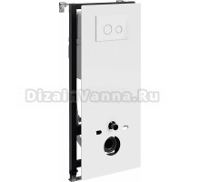 Система инсталляции для унитазов Wasserkraft Abens 20TLT.010.ME.WH.WH01 с кнопкой смыва белой