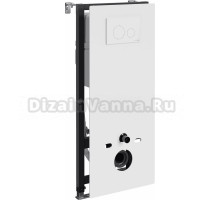 Система инсталляции для унитазов Wasserkraft Abens 20TLT.010.ME.WH.WH02 с кнопкой смыва белой