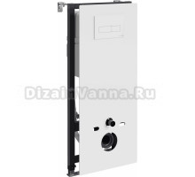 Система инсталляции для унитазов Wasserkraft Abens 20TLT.010.ME.WH.WH03 с кнопкой смыва белой