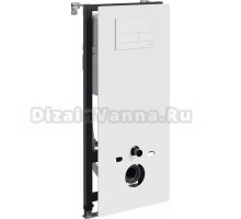 Система инсталляции для унитазов Wasserkraft Abens 20TLT.010.ME.WH.WH04 с кнопкой смыва белой