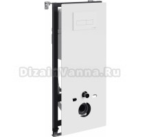 Система инсталляции для унитазов Wasserkraft Abens 20TLT.010.ME.WH.WM03 с кнопкой смыва матовой белой