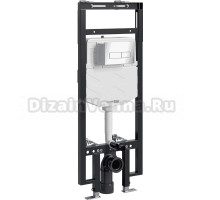 Система инсталляции для унитазов Wasserkraft Dinkel 58TLT.010.ME.BN03 с кнопкой смыва никель