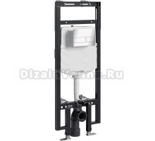 Система инсталляции для унитазов Wasserkraft Dinkel 58TLT.010.ME.BN04 с кнопкой смыва никель