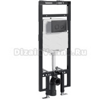Система инсталляции для унитазов Wasserkraft Dinkel 58TLT.010.ME.MB01 с кнопкой смыва матовой черной