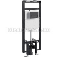Система инсталляции для унитазов Wasserkraft Dinkel 58TLT.010.ME.MB03 с кнопкой смыва матовой черной