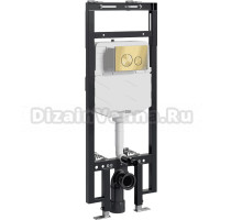 Система инсталляции для унитазов Wasserkraft Dinkel 58TLT.010.ME.MG02 с кнопкой смыва матовое золото