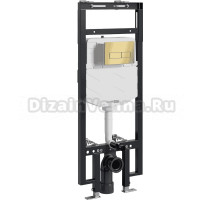Система инсталляции для унитазов Wasserkraft Dinkel 58TLT.010.ME.MG03 с кнопкой смыва матовое золото
