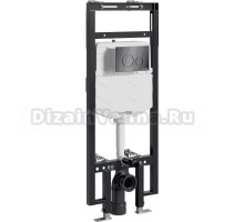 Система инсталляции для унитазов Wasserkraft Dinkel 58TLT.010.ME.PB02 с кнопкой смыва черной