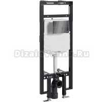 Система инсталляции для унитазов Wasserkraft Dinkel 58TLT.010.ME.PB04 с кнопкой смыва черной