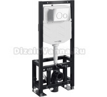 Система инсталляции для унитазов Wasserkraft Dill 61TLT.010.ME.CH02 с кнопкой смыва хром