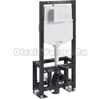 Система инсталляции для унитазов Wasserkraft Dill 61TLT.010.ME.WH01 с кнопкой смыва белой