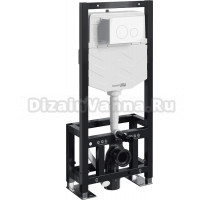 Система инсталляции для унитазов Wasserkraft Dill 61TLT.010.ME.WH02 с кнопкой смыва белой