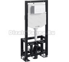 Система инсталляции для унитазов Wasserkraft Dill 61TLT.010.ME.WH03 с кнопкой смыва белой