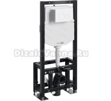 Система инсталляции для унитазов Wasserkraft Dill 61TLT.010.ME.WM02 с кнопкой смыва матовой белой