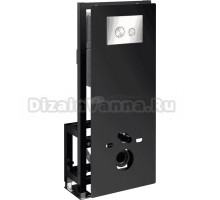 Система инсталляции для унитазов Wasserkraft Glan 66TLT.010.ME.BL.BN01 с кнопкой смыва никель