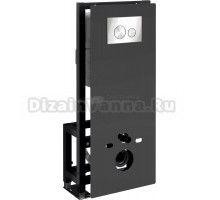 Система инсталляции для унитазов Wasserkraft Glan 66TLT.010.ME.BL.BN02 с кнопкой смыва никель