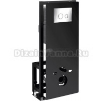 Система инсталляции для унитазов Wasserkraft Glan 66TLT.010.ME.BL.CH01 с кнопкой смыва хром