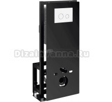 Система инсталляции для унитазов Wasserkraft Glan 66TLT.010.ME.BL.WH01 с кнопкой смыва белой