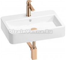 Комплект Wellsee Halcyon 201002814 белый глянцевый, розовое золото, 4 в 1