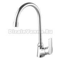Смеситель для кухни Azario поворотный излив, керамический картридж, хром (AZ-HU245897)