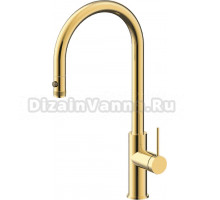Смеситель для кухни Paulmark Galant Ga213077-SBG светлое брашированное золото