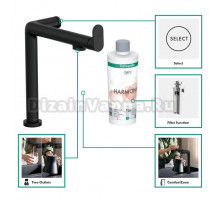 Смеситель для кухни Hansgrohe Aqittura M91 76804670 матовый черный