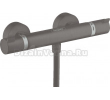 Термостатический смеситель Hansgrohe Ecostat Comfort 13116340 для душа, шлифованный черный хром