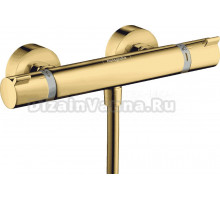 Термостатический смеситель Hansgrohe Ecostat Comfort 13116990 для душа, полированное золото