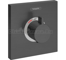 Термостатический смеситель встраиваемый Hansgrohe ShowerSelect Highflow 15760340 для душа, шлифованный черный хром