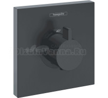 Термостатический смеситель встраиваемый Hansgrohe ShowerSelect Highflow 15760670 для душа, матовый черный