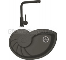 Комплект Мойка Florentina Наутилус антрацит + Смеситель Фабио FL антрацит