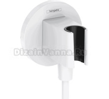 Шланговое подключение Hansgrohe FixFit Porter S 26888700 матовый белый