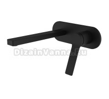 Смеситель для раковины (внешняя+внутренняя часть) Azario Vise черный (AZ-VSA148330PA)