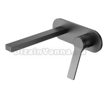 Смеситель для раковины (внешняя+внутренняя часть) Azario Vise графит (AZ-VSA148330AJ)