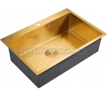 Мойка кухонная Milacio Steel Denia 750 MC.77508 золото