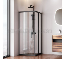 Душевой уголок AM.PM Sunny W87G-403-8080-BT 80x80 см, черный матовый