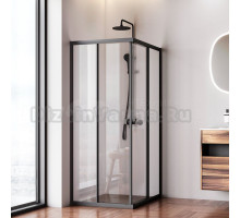 Душевой уголок AM.PM Sunny W87G-403-10080-BT 100x80 см, черный матовый